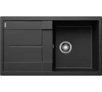 Blanco 525919 - Fregadero METRA 50 S Sobre Encimera Reversible Mueble de 50 Cm Negro