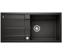 BLANCO 525931 Metra XL 6 S - Fregadero de cocina, color negro | [100 x 50 x 20,2 cm] | para armarios inferiores de 60 cm de ancho | fácil de limpiar | lavabo grande | reversible