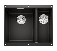 BLANCO 525985 SUBLINE Silgranit, Negro, 340mm/160mm | Becken links