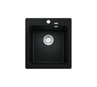 BLANCO 526572 NAYA 45 SILGRANIT PuraDur, negro, armario bajo 45 cm