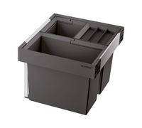BLANCO 526640 Sistema de residuos, Negro, 46,5 x 21 x 28,5