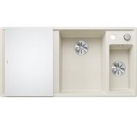 Blanco 527045 - Fregadero AXIA III 6 S 1 Cubeta+1/5 Cubeta+Escurridor Sobre Encimera Mueble de 60 Cm