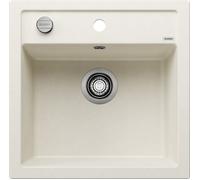 Blanco 527061 - Fregadero DALAGO 5 1 Cubeta Sobre Encimera Mueble de 50 Cm Blanco Suave