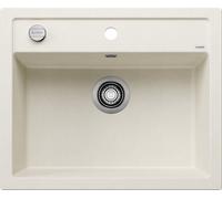 BLANCO DALAGO 6 Silgranit, color blanco suave, tipo de montaje: instalación desde arriba, con mando a distancia de desagüe, armario inferior de 60 unidades, gran volumen para un uso óptimo, superficie