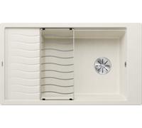 Blanco 527072 - Fregadero ELON XL 8 S 1 Cubeta+Escurridor Sobre Encimera Reversible Blanco Suave