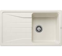 Blanco 527151 - Fregadero SONA 5 S 1 Cubeta+Escurridor Reversible Mueble de 50 Cm Blanco Suave