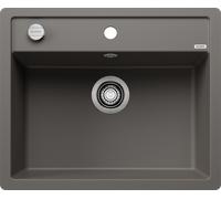 Blanco 527247 - Fregadero DALAGO 6-F 1 Cubeta Sobre Encimera Mueble de 60 Cm Gris volcán