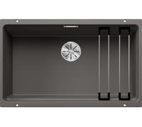 Blanco 527261 - Fregadero ETAGON 700-U 1 Cubeta Bajo Encimera Mueble de 80 Cm Gris Volcán