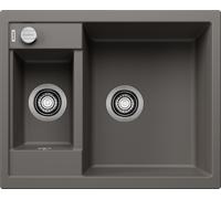 Blanco 527295 - Fregadero METRA 6 1 1/2 Cubetas Sobre Encimera Mueble de 60 Cm Gris Volcán