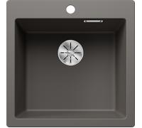 Blanco 527318 - Fregadero PLEON 5 1 Cubeta Sobre Encimera Mueble de 50 Cm Gris Volcán