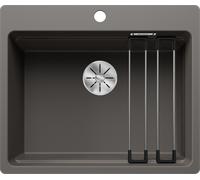 Blanco 527685 - Fregadero ETAGON 6-F SILGRANIT 1 Cubeta Sobre Encimera Mueble de 60 Cm Gris volcán