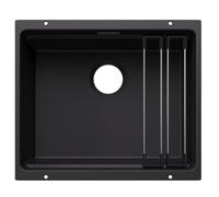 Blanco 527757 - Fregadero ETAGON 500-U 1 Cubeta Escalonada Bajo Encimera Mueble de 60 Cm Antracita