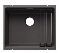 Blanco 527758 - Fregadero ETAGON 500-U 1 Cubeta Escalonada Bajo Encimera Mueble de 60 Cm Gris roca