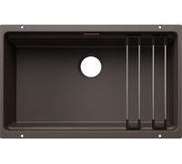 Blanco 527768 - Fregadero ETAGON 700-U 1 Cubeta Escalonada Bajo Encimera Mueble de 80 Cm Café