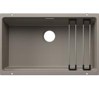 Blanco 527769 - Fregadero ETAGON 700-U 1 Cubeta Escalonada Bajo Encimera Mueble de 80 Cm Tartufo