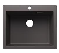 Blanco 527774 - Fregadero PLEON 6 SILGRANIT 1 Cubeta Sobre Encimera Mueble de 60 Cm Gris roca