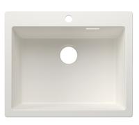 Blanco 527775 - Fregadero PLEON 6 SILGRANIT 1 Cubeta Sobre Encimera Mueble de 60 Cm Blanco