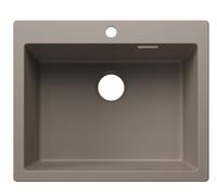 Blanco 527777 - Fregadero PLEON 6 SILGRANIT 1 Cubeta Sobre Encimera Mueble de 60 Cm Tartufo