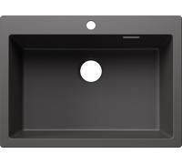 Blanco 527782 - Fregadero PLEON 8 SILGRANIT 1 Cubeta Sobre Encimera Mueble de 80 Cm Gris roca