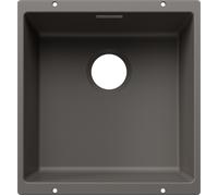 Blanco 527787 - Fregadero SUBLINE 400-U SILGRANIT 1 Cubeta Bajo Encimera Mueble de 50 Cm Gris volcán
