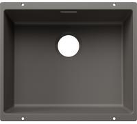 Blanco 527795 - Fregadero SUBLINE 500-U SILGRANIT 1 Cubeta Bajo Encimera Mueble de 60 Cm Gris volcán