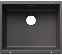 Blanco 527798 - Fregadero SUBLINE 500-U SILGRANIT 1 Cubeta Bajo Encimera Mueble de 60 Cm Gris roca