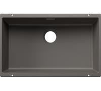 Blanco 527803 - Fregadero SUBLINE 700-U SILGRANIT 1 Cubeta Bajo Encimera Mueble de 80 Cm Gris volcán