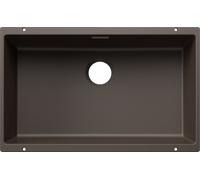 Blanco 527808 - Fregadero SUBLINE 700-U SILGRANIT 1 Cubeta Bajo Encimera Mueble de 80 Cm Café