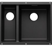 Blanco 527813 - Fregadero SUBLINE 340/160-U 2 Cubetas Bajo Encimera Mueble de 60 Cm Antracita