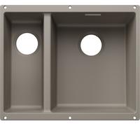 Blanco 527817 - Fregadero SUBLINE 340/160-U 2 Cubetas Bajo Encimera Mueble de 60 Cm Tartufo