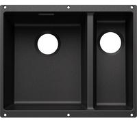 Blanco 527821 - Fregadero SUBLINE 340/160-U 2 Cubetas Bajo Encimera Mueble de 60 Cm Antracita