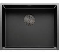 BLANCO CLARON 500-U Dark Steel Edition | Fregadero de acero inoxidable | Tipo de montaje: bajo encimera | para armarios inferiores de 60 cm de ancho | resistente a los arañazos | Gran volumen de
