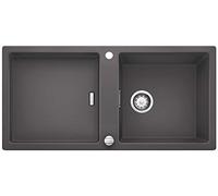 BLANCO ADON XL 6 S 519618 Fregadero de cocina de granito Silgranit PuraDur, 1 pieza, gris roca