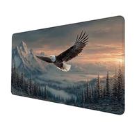 Blanco Alfombrilla Ratón XXL 900 x 400 x 3 mm, Impermeable Alfombrilla Escritorio áGuila Mouse Pad con Bordes Cosidos Material Oficina Mousepad Base de Goma Antideslizante para Jugadores -hjw2506Q1