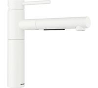 BLANCO ALTA-S II | Grifo de cocina en color blanco silgranito | alta presión | con manguera extraíble | válvula antirretorno | cartucho de cerámica | calidad del agua asegurada y ahorro de agua