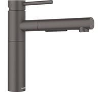 BLANCO ALTA-S II | Grifo de cocina en color gris roca | alta presión | con manguera extraíble | válvula antirretorno | cartucho de cerámica | calidad del agua asegurada y ahorro de agua