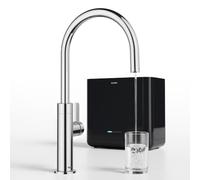 BLANCO Aqua - Sistema de filtro de agua para debajo del fregadero + grifo de bebidas CULINA II cromado