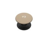 Blanco Arena Tan Mano Dibujado Corazón Lindo Estética PopSockets PopGrip Adhesivo