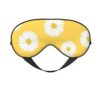 Blanco Aster Margarita Amarillo, Cubreojos completos Antifaz bloqueador de luz Antifaz para dormir Antifaz suave con los ojos vendados Noche