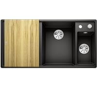 Blanco Axia III 6 S fregadero de granito 100x51 cm negro 525851