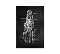 Blanco blanco Cuerpo humano Anatomía Médica lienzo impreso(Picture 7,A2 42x60cm Unframed)