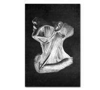Blanco blanco Cuerpo humano Anatomía Médica lienzo impreso(Picture 9,40x60cm Unframed)