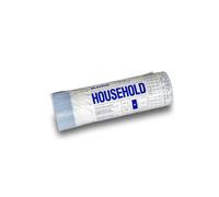 BLANCO Bolsa de basura doméstica M (12-19 litros) | con cordón | resistente e impermeable | bolsas de basura | fácil eliminación | 50% plástico reciclado | apto para SELECT y FLEXON