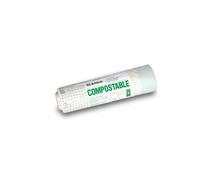 BLANCO Bolsas de basura compostables M (15-19 litros) | con cordón | resistentes | bolsas de basura/bolsas de basura | fácil eliminación | plástico biodegradable | apto para SELECT y FLEXON