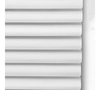 Blanco Brillante Cortina Estores Persiana de Aluminio Metal, Persiana Veneciana para Ventanas,Privacidad, Protección contra la luz y el Deslumbramiento UV, Personalizable (125×280cm)