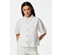 Blanco Camisa Vaquera XS