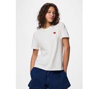 PIECES Camiseta 'PCMila' rojo / blanco natural S EUR