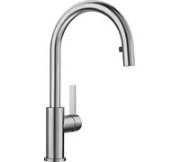 BLANCO CANDOR-S 523121 Grifo monomando de cocina con cabezal de manguera extraíble, alta presión, acero inoxidable macizo cepillado
