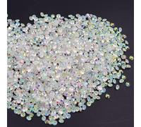 Blanco claro AB Hotfix Rhinestone Hot Fix cristales Iron-on Glass Diamond Strass para Garment-65 Clear AB,SS6 1440PCS