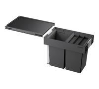 Blanco 521467 Bote de Basura, Recolectores de Residuos, Negro, 30 cm Unterschrank